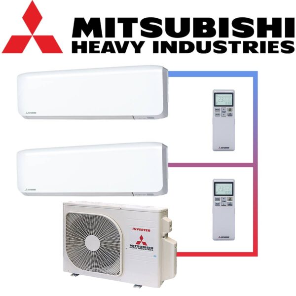 Klimaanlage Mitsubishi Multisplit SRK ZS W Set weiss SCM71