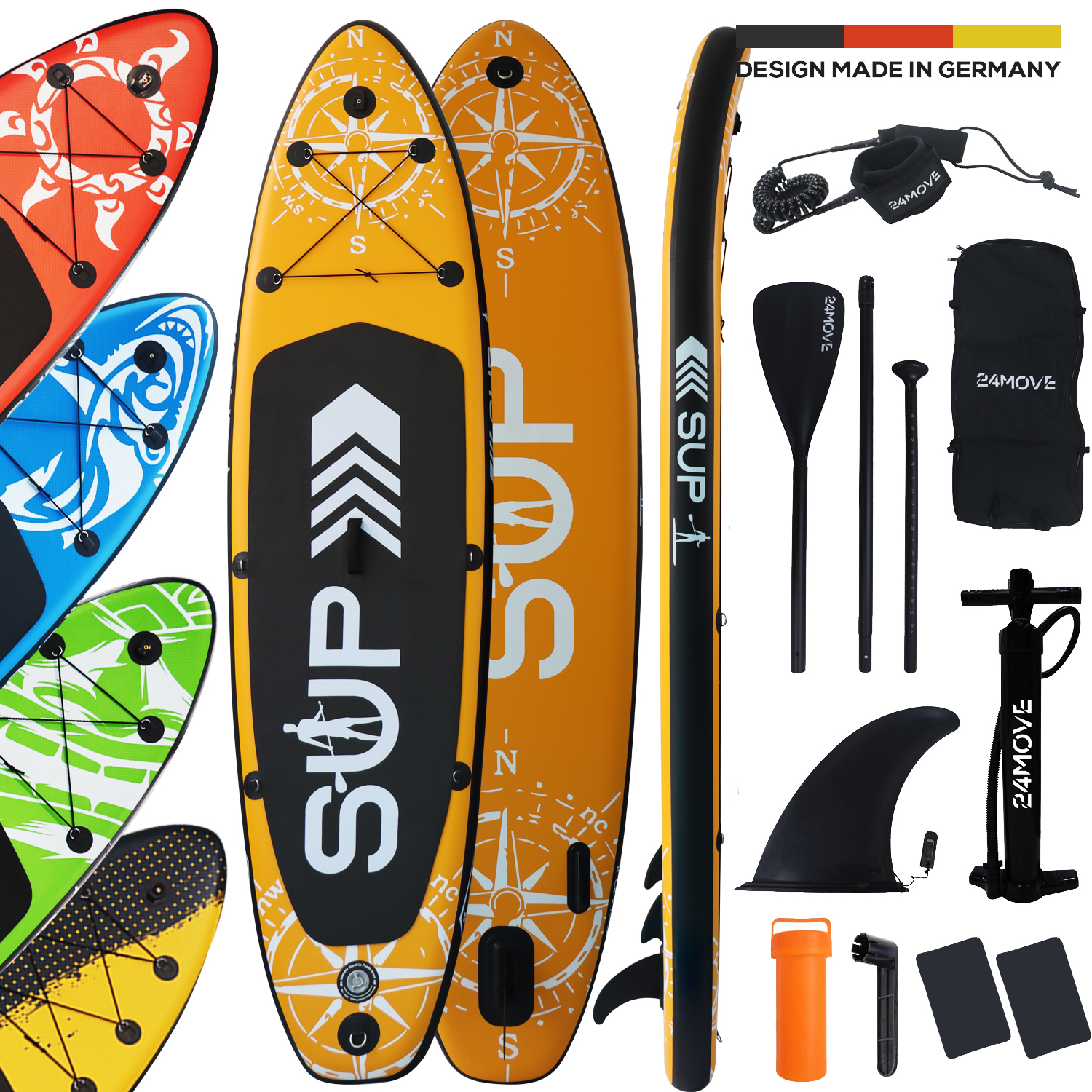 736 24MOVE Standup Paddle SUP Board Set ORANGE 305 11