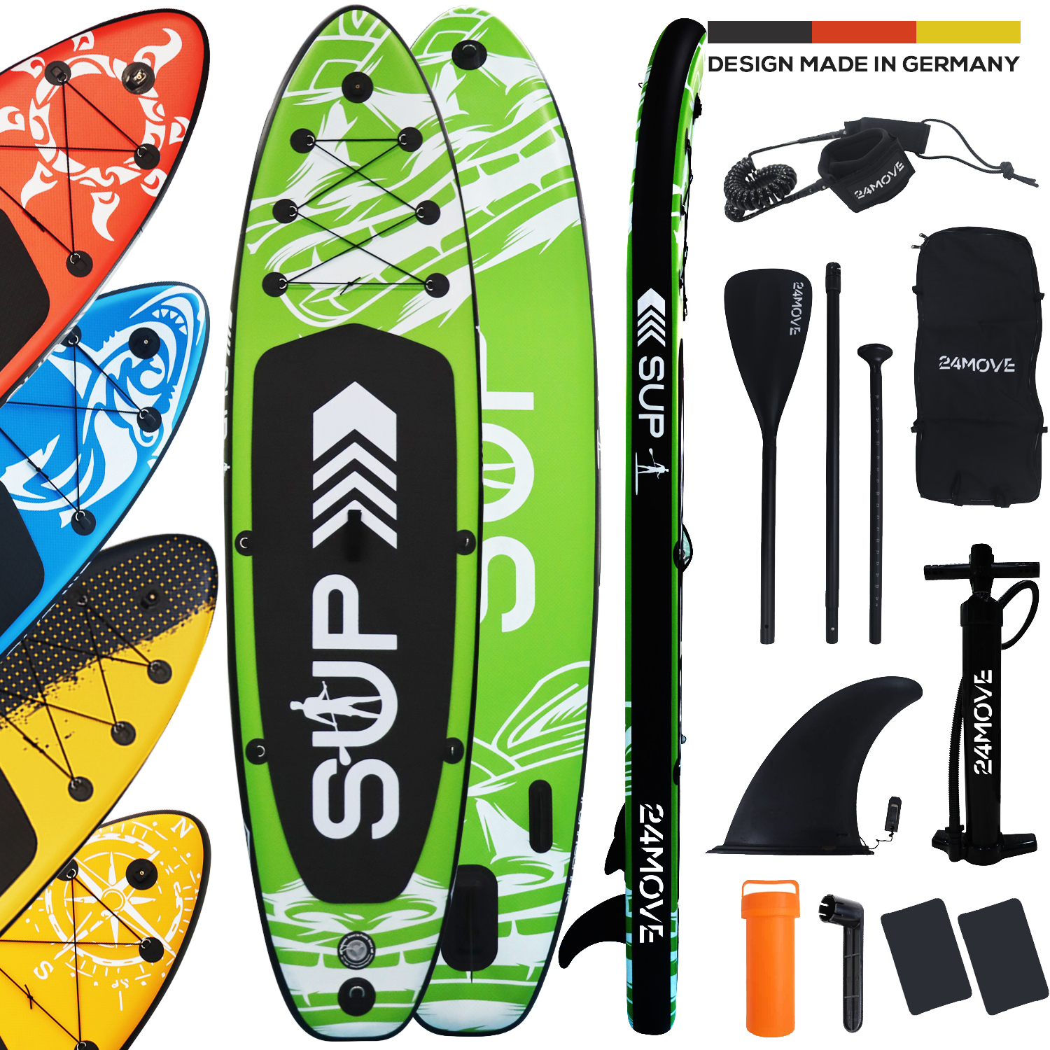 740 24MOVE Standup Paddle SUP Board Set GRueN 320 11