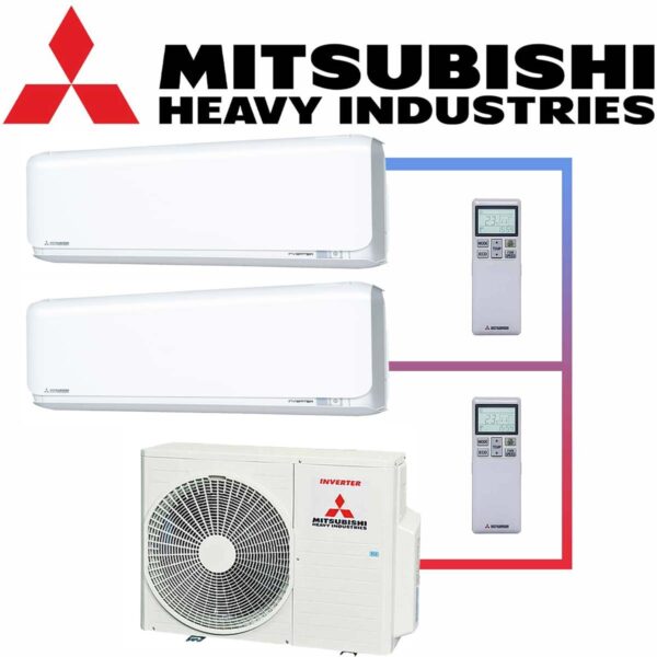 Klimaanlage Mitsubishi Multisplit SRK ZSX WF Set weiss SCM50