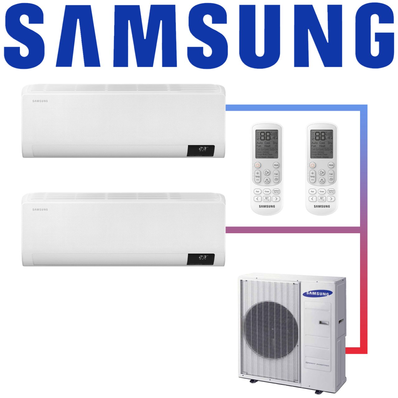 Samsung FJM 2x Wind Free Standart Multisplit ab AJ068