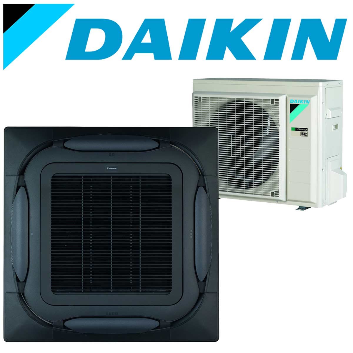 Set Daikin Klimaanlage Roundflow Deckenkassette FCAG schwarz