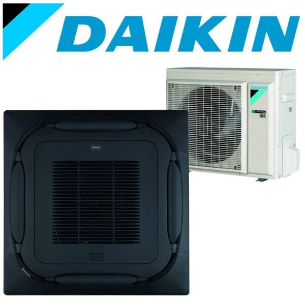 Set Daikin Klimaanlage Roundflow Deckenkassette FCAG selbstreinigend schwarz