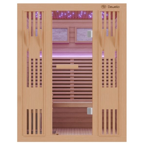 499 Dewello Finnische Sauna MINTO 150cm x 130cm