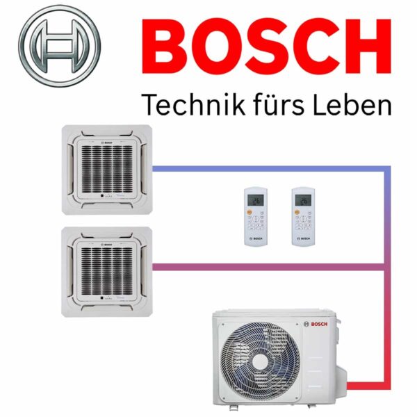 Klimaanlage Bosch Multisplit Climate5000 Deckenkassette Set