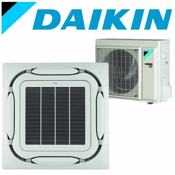 Set Daikin Klimaanlage Roundflow Deckenkassette FCAG standard weiss