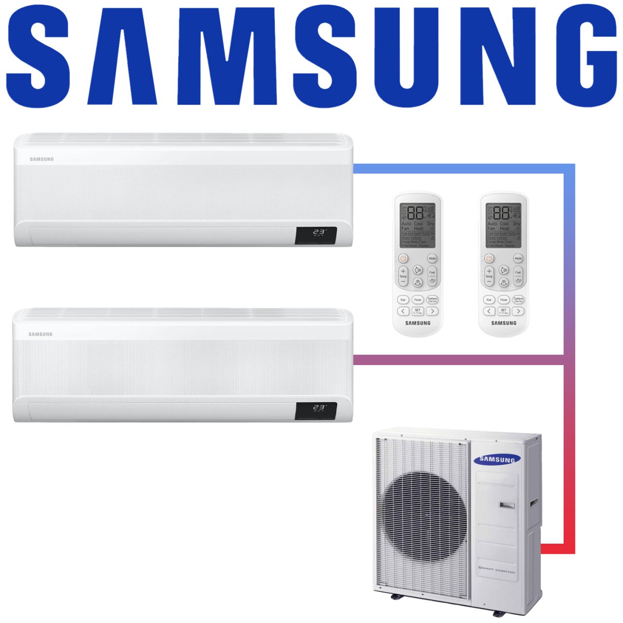 Samsung FJM 2x Wind Free Exklusiv Multisplit ab AJ68