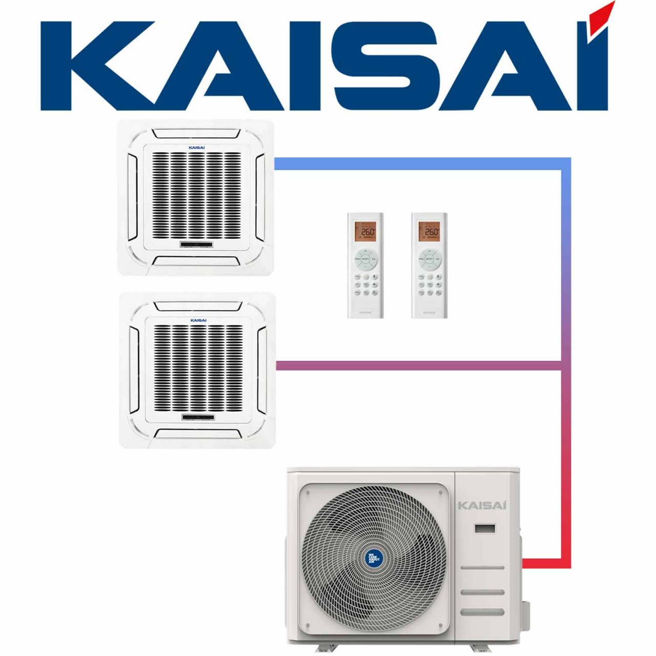 kasai klimaanlage kompakt dual